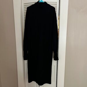 Black long woolSweater dress